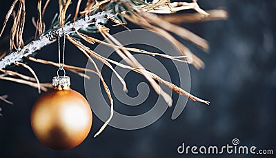 End of Christmas and post holiday depression concept Stock Photo