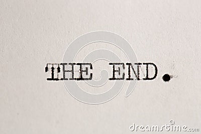 The end Stock Photo