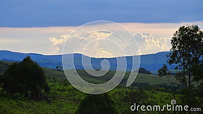 End of sunny day in the mountains of Minas Gerais Stock Photo