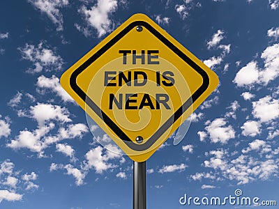 The end is near Stock Photo