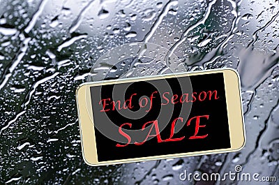 End of season sale. Stock Photo