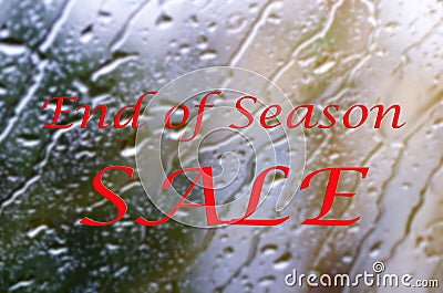 End of season sale. Stock Photo