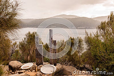 Three Capes Track leading to Cape Pillar, Tasmania Editorial Stock Photo