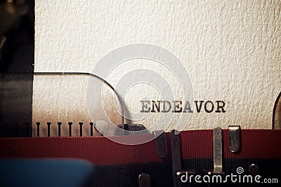 Endeavor concept view Stock Photo