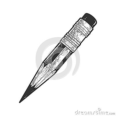 Ending pencil sketch vector illustration Vector Illustration