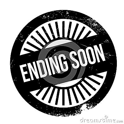 Ending soon stamp Stock Photo