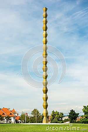 The Endless Column (Coloana Infinitului) Editorial Stock Photo