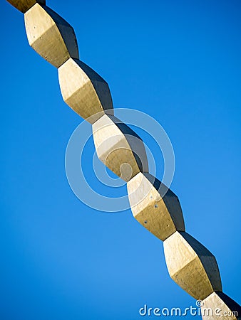 Endless Column, a work by Constantin Brancusi, Romania Stock Photo