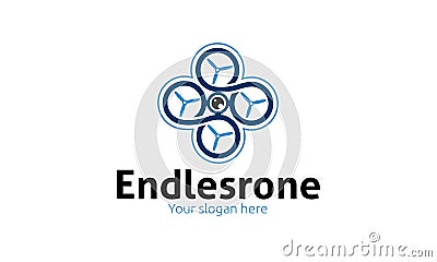 Endless Drone Logo Stock Photo