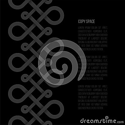 Endless loops abstract background Vector Illustration