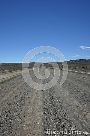 Endless straight road argentina Stock Photo