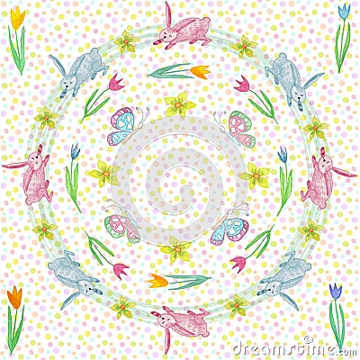 Endless texture for spring design, decoration, greeting cards Stock Photo