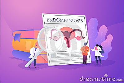 Endometriosis concept vector illustration Vector Illustration