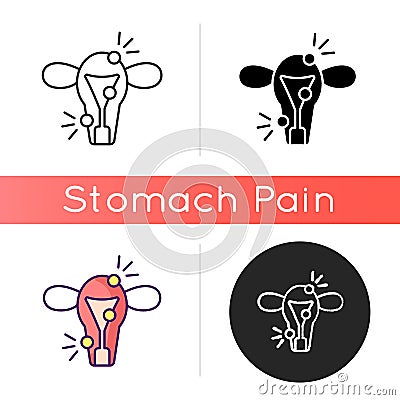Endometriosis icon Vector Illustration