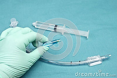 Endotracheal Tube Stock Photo