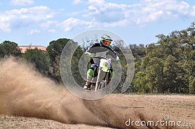 Enduro rider Stock Photo