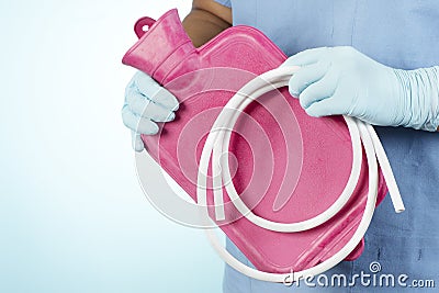 Enema Bag Stock Photo