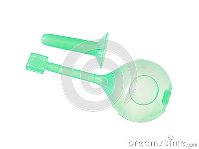 Enema (sodium chloride) Stock Photo