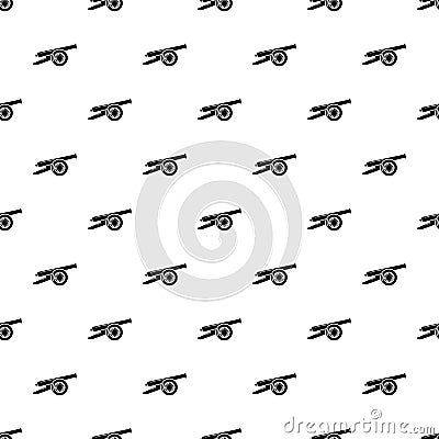 Enemy cannon pattern vector seamless Vector Illustration