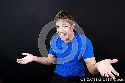 Energetic man Stock Photo