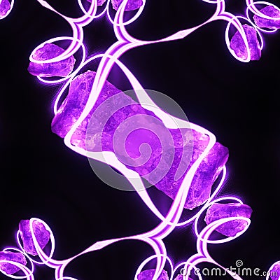 Energetic purple stone Stock Photo