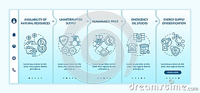 Energetic security elements onboarding vector template Vector Illustration