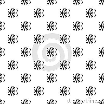 Energy atom pattern seamless vector Vector Illustration