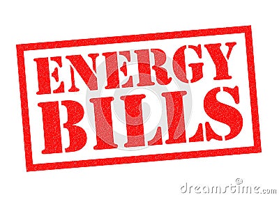 ENERGY BILLS Stock Photo