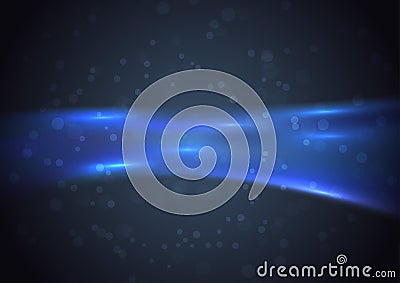Energy blue power swoosh - abstract background Vector Illustration