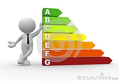 Energy chart Stock Photo