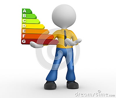 Energy chart Stock Photo