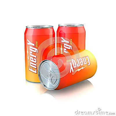 Energy Drink Cartoon Illustration