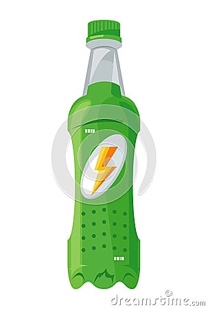 energy drink in bottle Vector Illustration