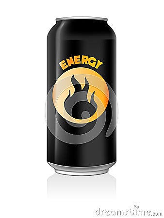 Energy drink can Vector Illustration