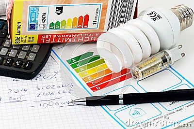 Energy efficiency Stock Photo