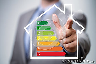 Energy efficiency in the home Stock Photo