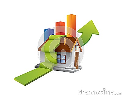 Energy efficiency in the home vector Vector Illustration