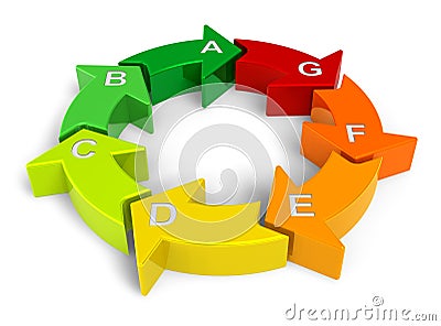 Energy efficiency/recycling concept Stock Photo