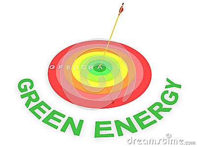 Energy Efficiency Target Stock Photo