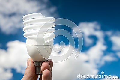 Energy efficient bulb Stock Photo