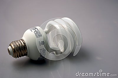 Energy efficient light bulb Stock Photo