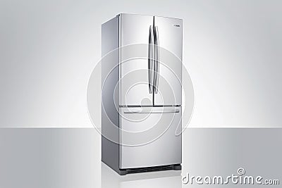 energy-efficient refrigerator with convenient features and streamlined design Stock Photo