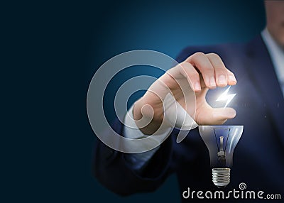 Energy for the emergence of business ideas. Stock Photo