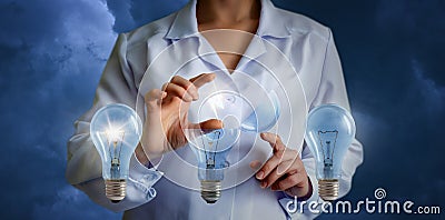 Energy for the emergence of ideas. Stock Photo