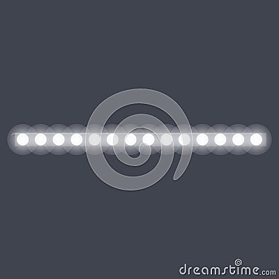 Energy led strip lights icon, cartoon style Vector Illustration