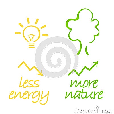 Energy and nature Stock Photo