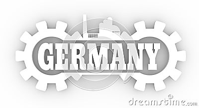 Energy and Power icons. Germany word Stock Photo