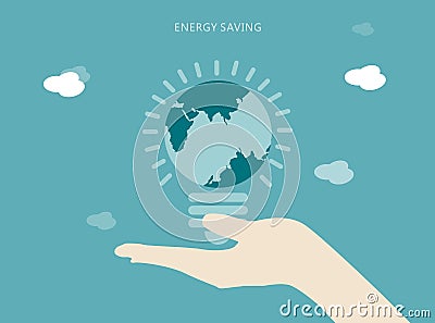 Energy saveing concept Stock Photo