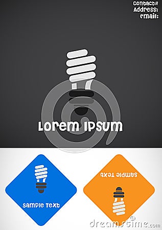 Energy saver bulb Vector Illustration