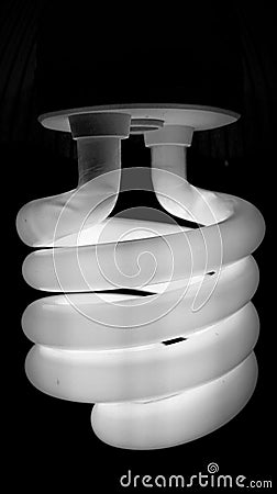 Energy saver bulb close up Stock Photo